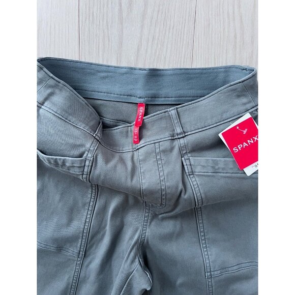 Spanx 20399R Stretch Twill Straight Leg Pant Hazy Blue Grey ( S ) - Picture 4 of 5